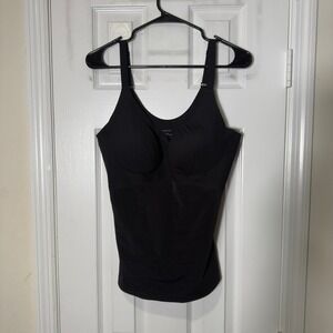 Honeylove Built-In Bra Shapewear Tank Black XL Sculpting Compression Cami